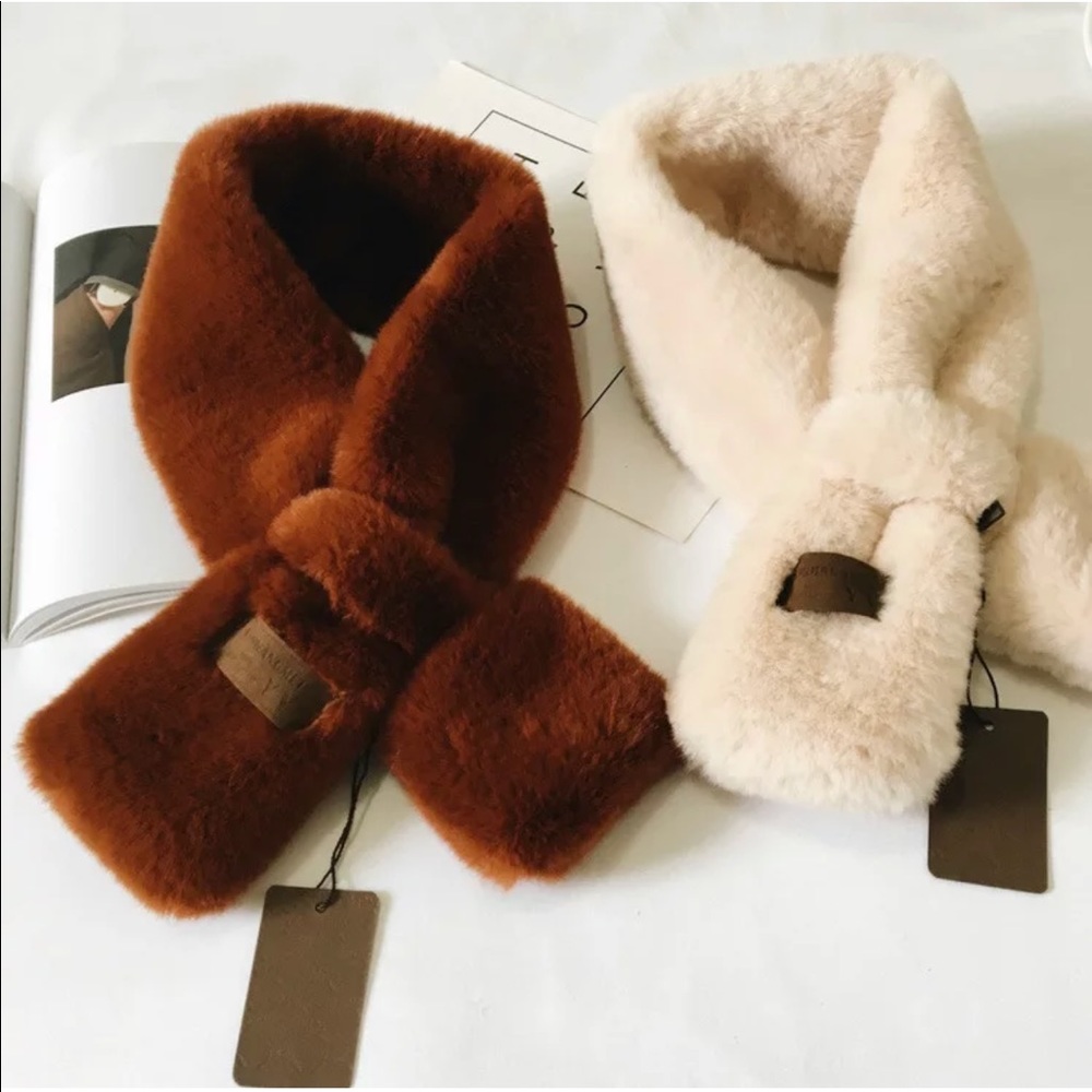 Imitate mink hair scarf